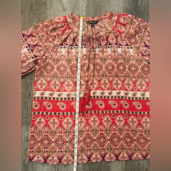 NEW Unique Spectrum Blouse Women’s size Medium BOHO Top Shirt NWT - Picture 12 of 13